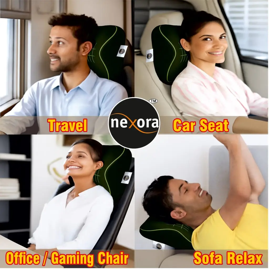 Nexora car neck rest pillow multiple usage